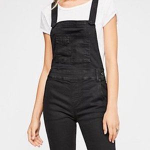 Free People Jean Overalls - Washed Black - Size 27